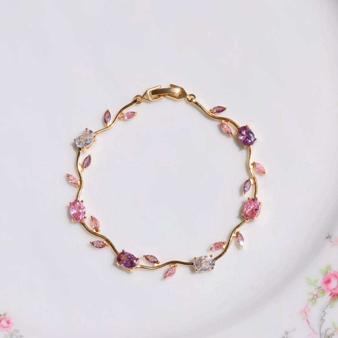 Dreamy Tulip Zircon Bracelet