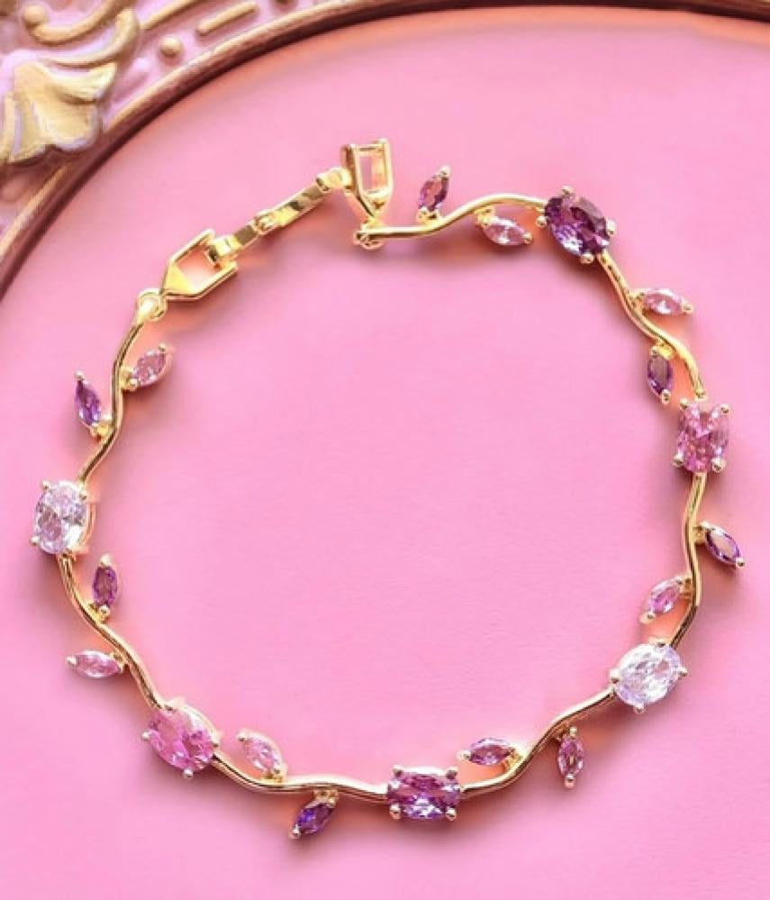 Dreamy Tulip Zircon Bracelet