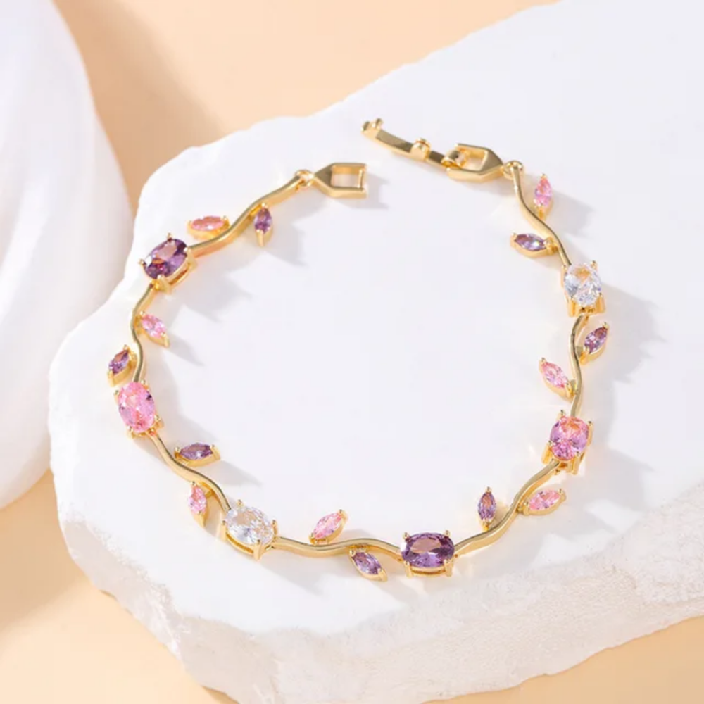 Dreamy Tulip Zircon Bracelet