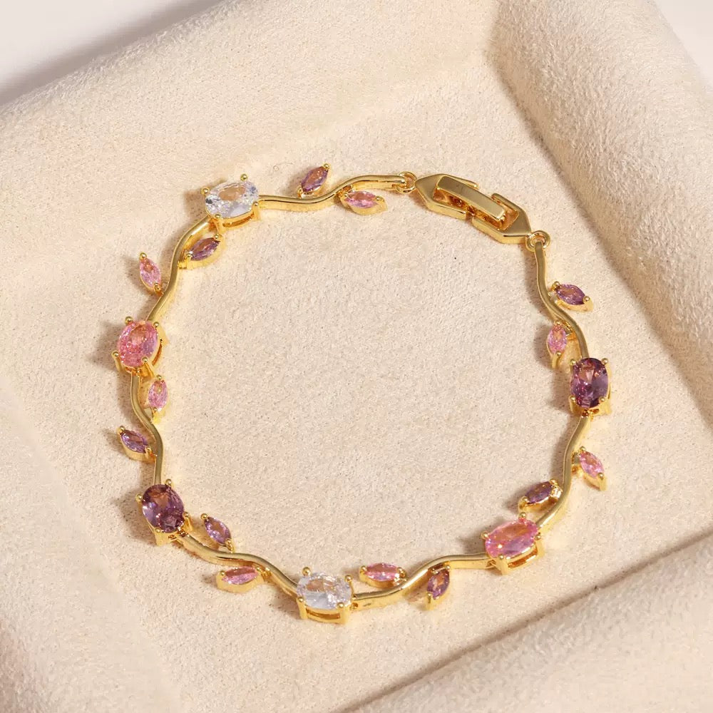 Dreamy Tulip Zircon Bracelet